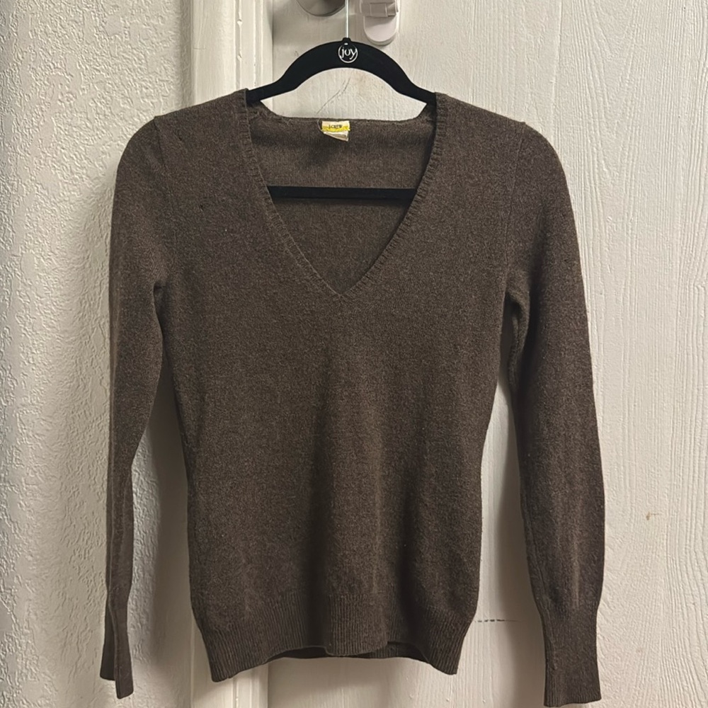 VTG J. Crew Brown Cashmere Sweater